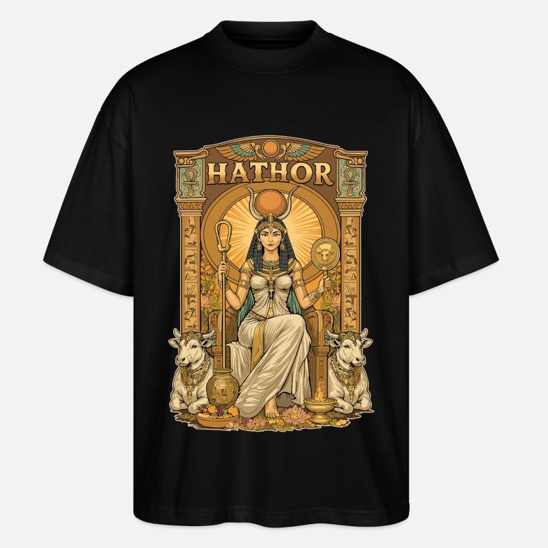Thron von HATHOR - Stanley/Stella Oversized Unisex Bio T-Shirt Blaster 2.0 - Schwarz