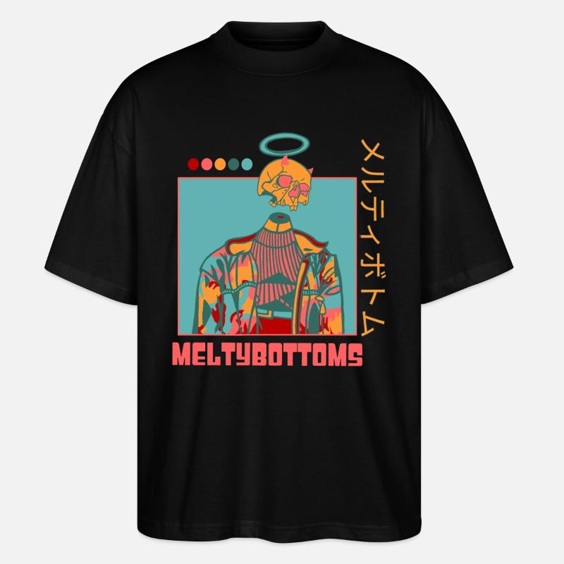 Engel/Dämon - Stanley/Stella Oversized Unisex Bio T-Shirt Blaster 2.0 - Schwarz