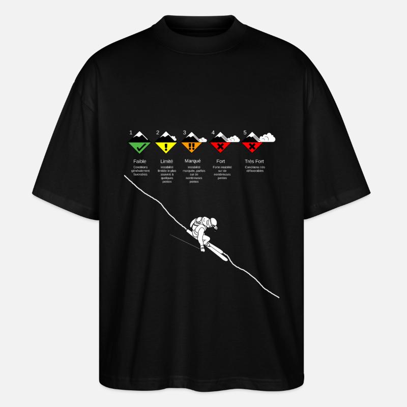 Risk Avalanche - T-shirt bio Blaster 2.0 coupe oversize Stanley/Stella Unisexe - noir