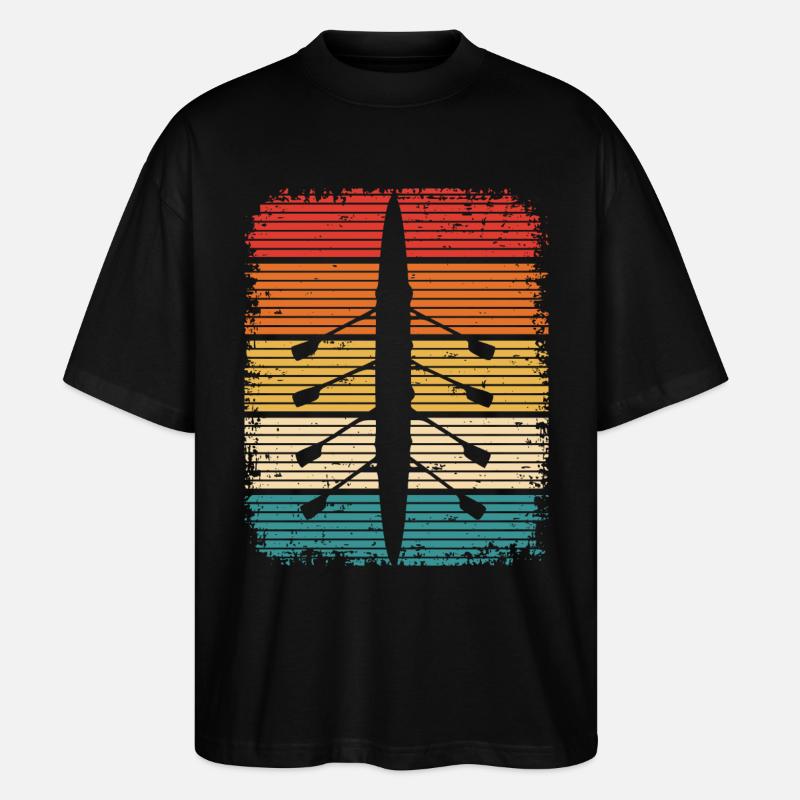 Ruderer Rudern Ruderboot - Stanley/Stella Oversized Unisex Bio T-Shirt Blaster 2.0 - Schwarz