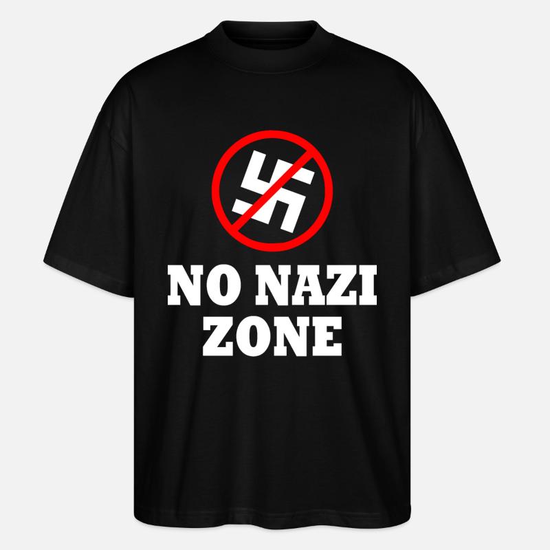 Gegen rechts - Stanley/Stella Oversized Unisex Bio T-Shirt Blaster 2.0 - Schwarz