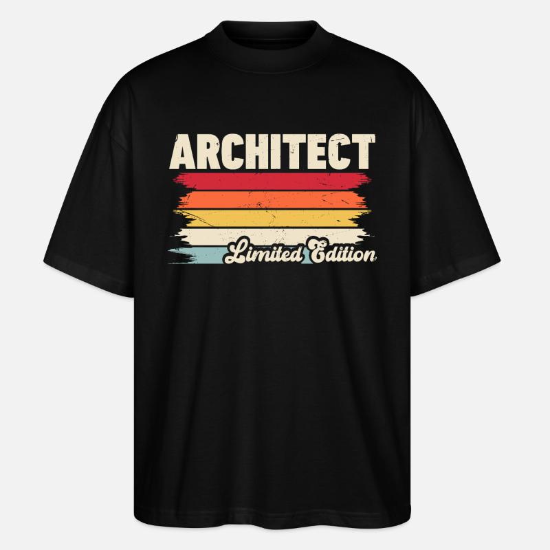 Architekt - Stanley/Stella Oversized Unisex Bio T-Shirt Blaster 2.0 - Schwarz