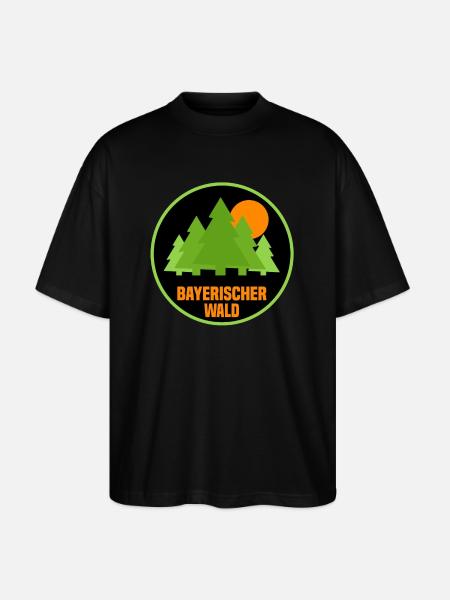 Bayerischer Wald - Stanley/Stella Oversized Unisex Bio T-Shirt Blaster 2.0 - Schwarz