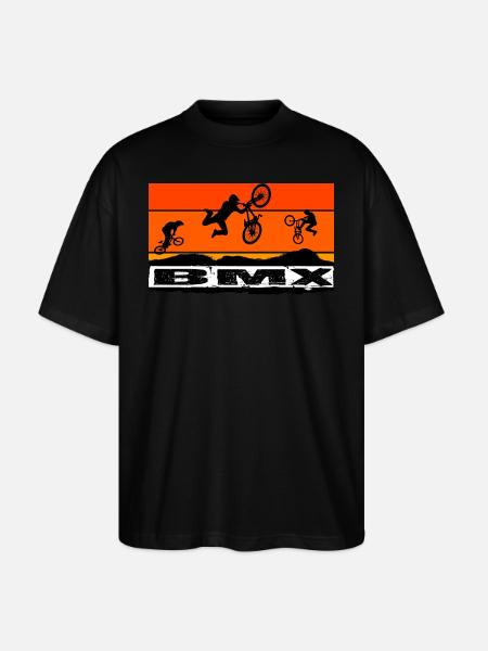 Vélo BMX - T-shirt bio Blaster 2.0 coupe oversize Stanley/Stella Unisexe - noir