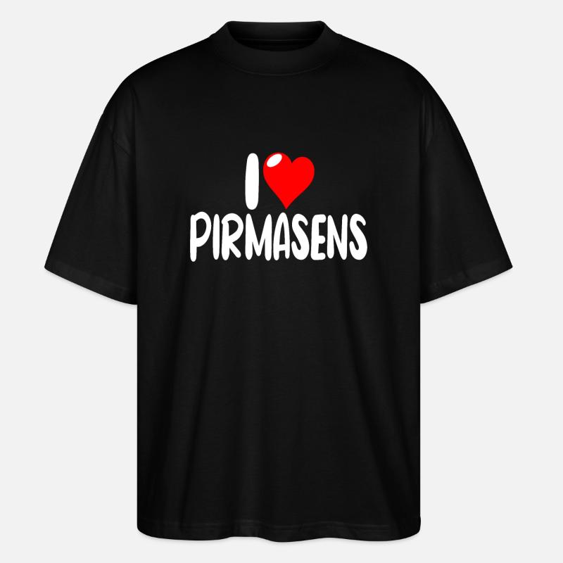 Pirmasens - Stanley/Stella Oversized Unisex Bio T-Shirt Blaster 2.0 - Schwarz