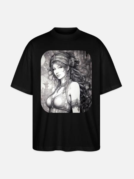 Mystical beauty - Stanley/Stella Oversized Unisex Organic T-shirt Blaster 2.0 - black