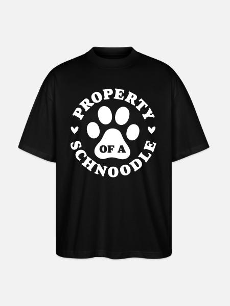 Eigentum eines Schnoodles - Stanley/Stella Oversized Unisex Bio T-Shirt Blaster 2.0 - Schwarz