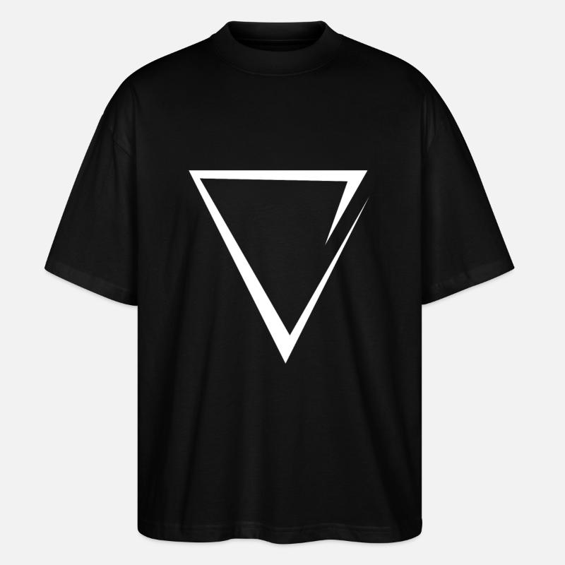 Element water symbol modern - Stanley/Stella Oversized Unisex Organic T-shirt Blaster 2.0 - black