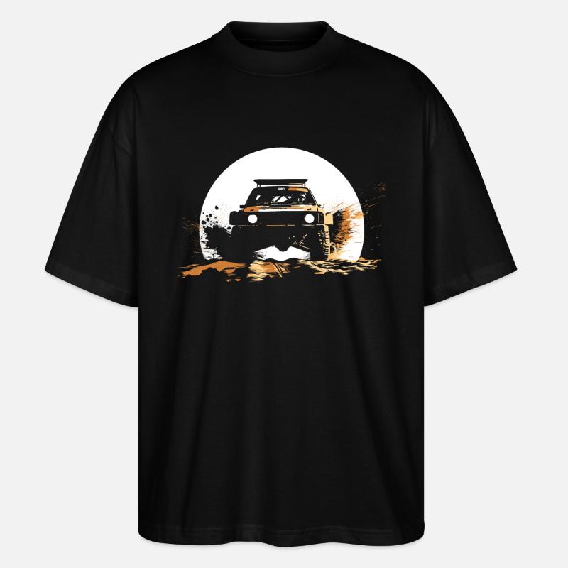 Rallye du désert - T-shirt bio Blaster 2.0 coupe oversize Stanley/Stella Unisexe - noir