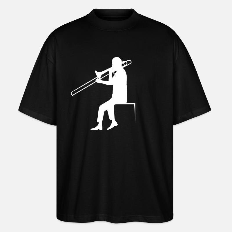 Posaune - Stanley/Stella Oversized Unisex Bio T-Shirt Blaster 2.0 - Schwarz