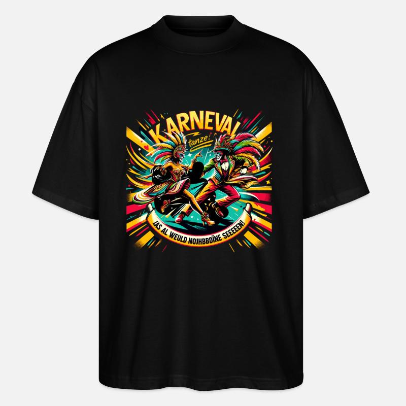 Karneval Dance - Stanley/Stella Oversized Unisex Bio T-Shirt Blaster 2.0 - Schwarz