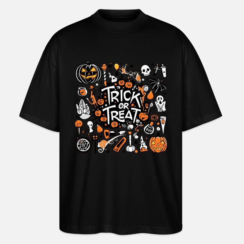 Des bonbons ou des bâtons - T-shirt bio Blaster 2.0 coupe oversize Stanley/Stella Unisexe - noir