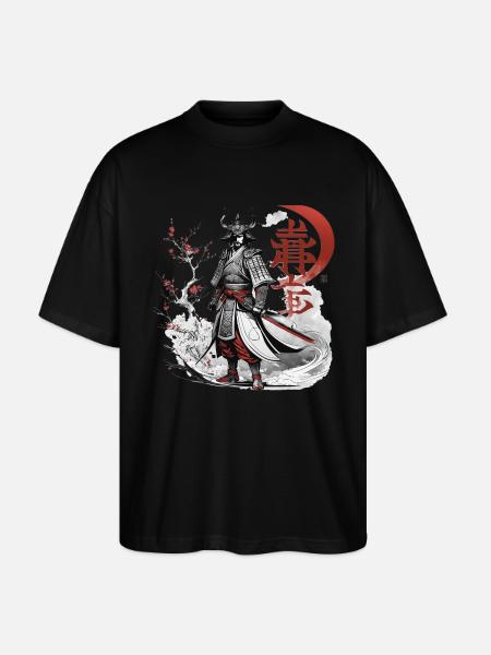 Japanese Samurai - Stanley/Stella Oversized Unisex Organic T-shirt Blaster 2.0 - black