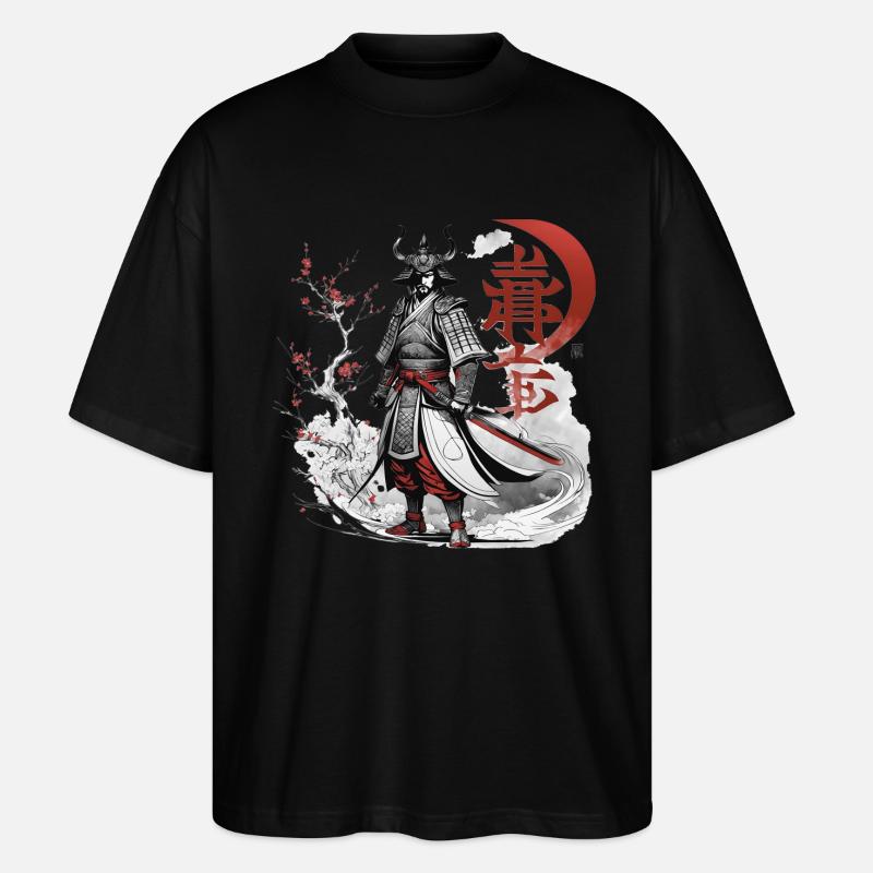 Japanese Samurai - Stanley/Stella Oversized Unisex Organic T-shirt Blaster 2.0 - black
