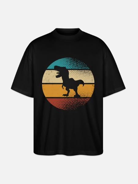 T Rex - Stanley/Stella Oversized Unisex Organic T-shirt Blaster 2.0 - black