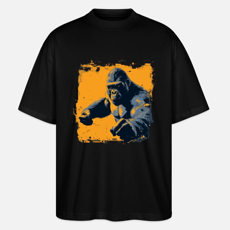 Smashing Gorilla - Stanley/Stella Oversized Unisex Bio T-Shirt Blaster 2.0 - Schwarz