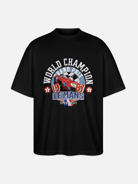Oldtimer-Weltmeister Speedway - Stanley/Stella Oversized Unisex Bio T-Shirt Blaster 2.0 - Schwarz