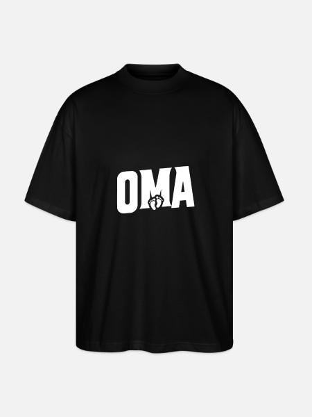 Mamie - Pieds de bébé - T-shirt bio Blaster 2.0 coupe oversize Stanley/Stella Unisexe - noir