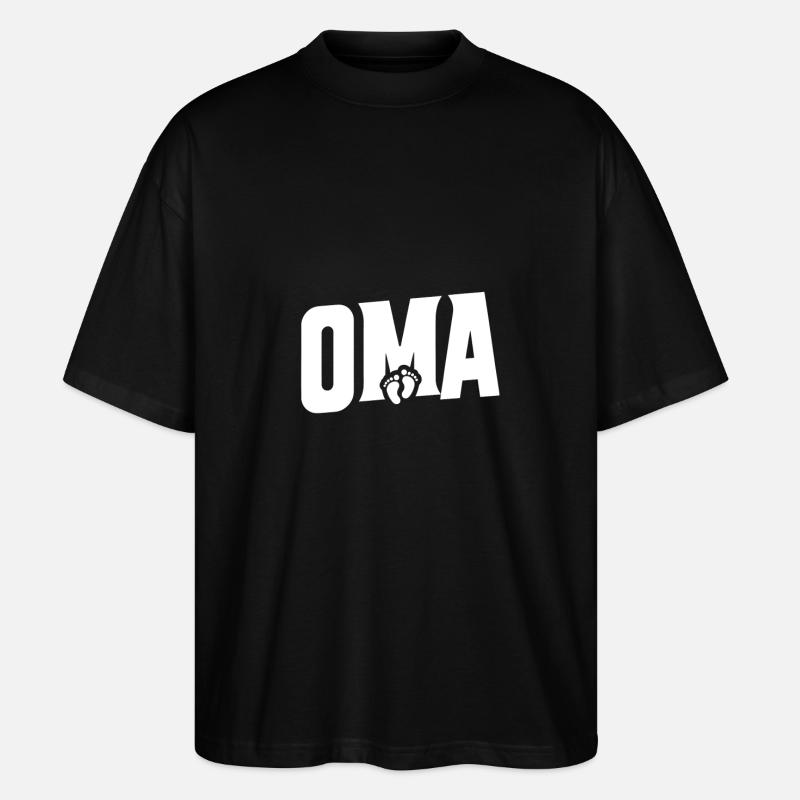 Mamie - Pieds de bébé - T-shirt bio Blaster 2.0 coupe oversize Stanley/Stella Unisexe - noir