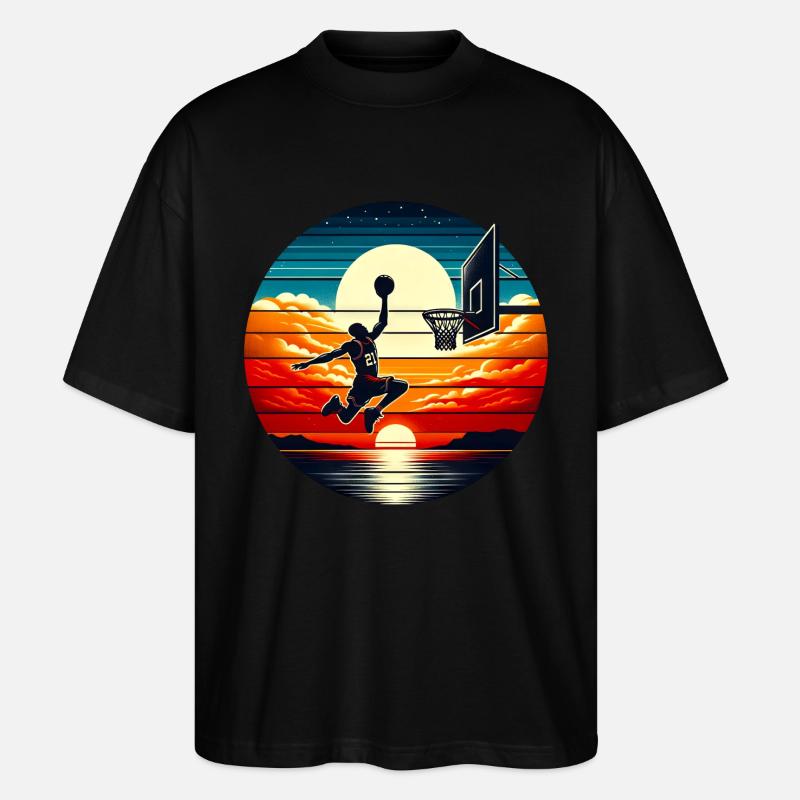 Basket-ball Basketteurs Joueurs - T-shirt bio Blaster 2.0 coupe oversize Stanley/Stella Unisexe - noir