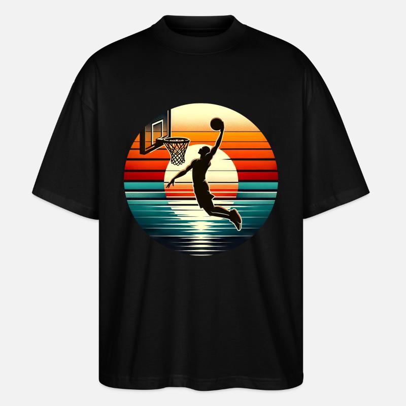 Basket-ball Basketteurs Joueurs - T-shirt bio Blaster 2.0 coupe oversize Stanley/Stella Unisexe - noir