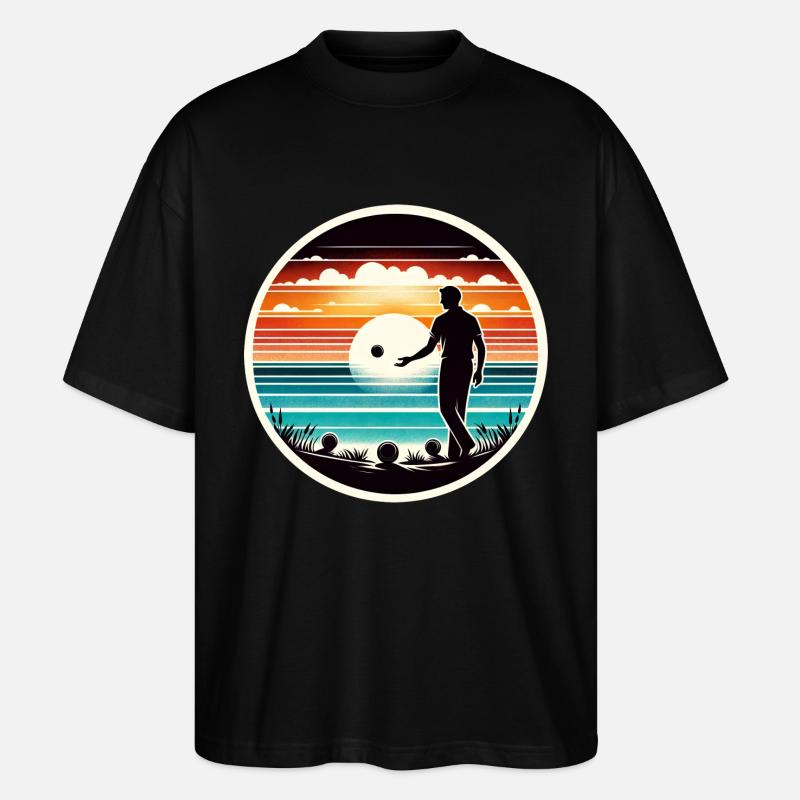 Boule Petanque - Stanley/Stella Oversized Unisex Bio T-Shirt Blaster 2.0 - Schwarz