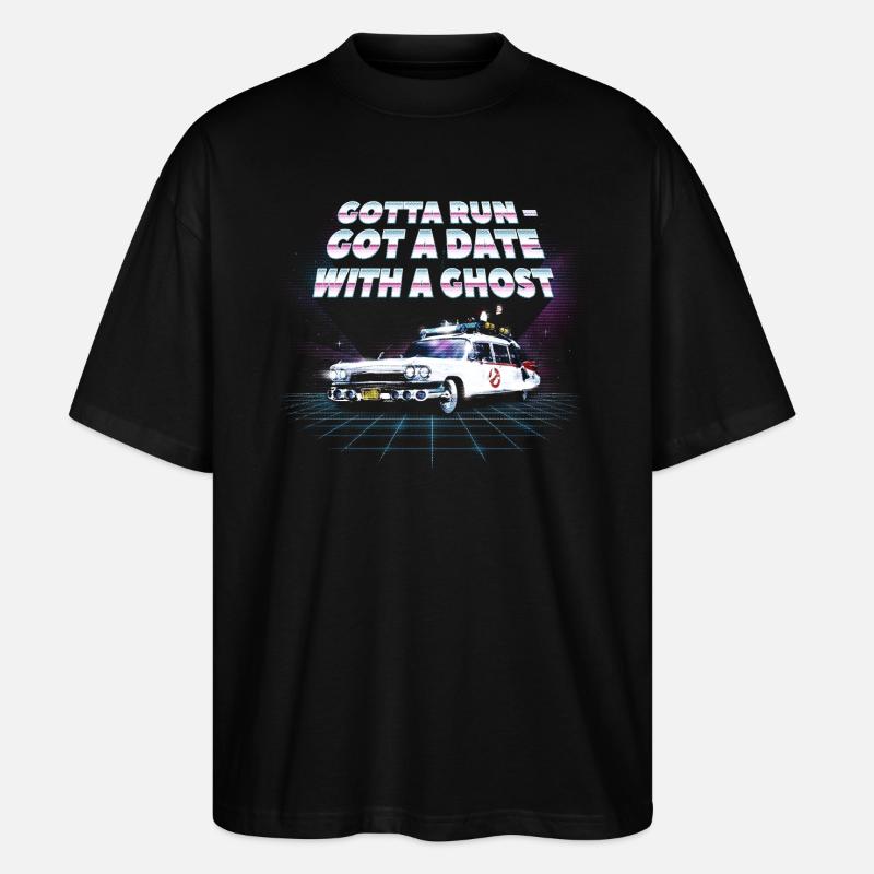 Ghostbusters Date Mit Einem Geist - Stanley/Stella Oversized Unisex Bio T-Shirt Blaster 2.0 - Schwarz