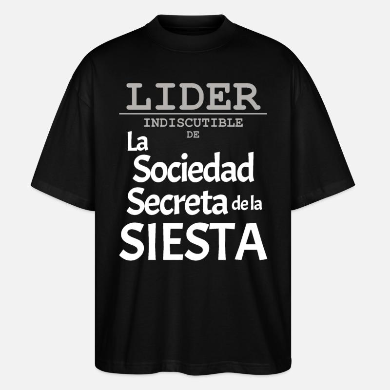 ANFÜHRER der Nap-Geheimgesellschaft - Stanley/Stella Oversized Unisex Bio T-Shirt Blaster 2.0 - Schwarz