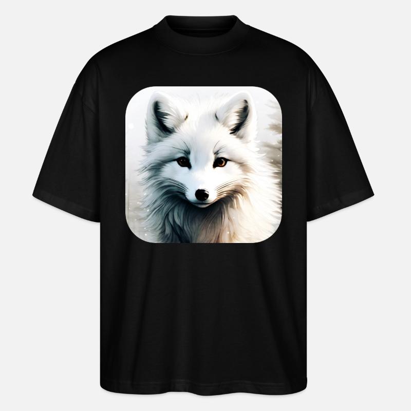 Cooler Polar Fuchs - Stanley/Stella Oversized Unisex Bio T-Shirt Blaster 2.0 - Schwarz