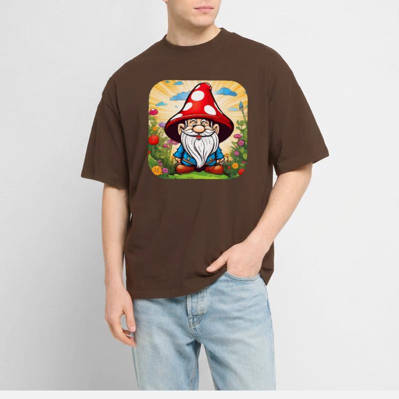 Cute Toadstool Leprechaun Stanley/Stella Oversized Unisex Organic T-shirt Blaster 2.0