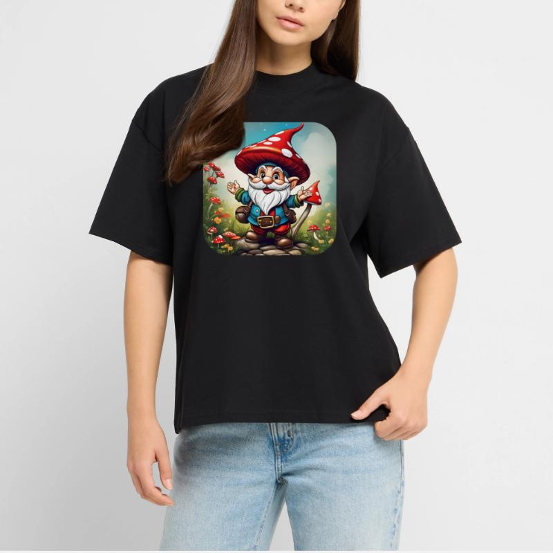 Cute Toadstool Leprechaun Stanley/Stella Oversized Unisex Organic T-shirt Blaster 2.0