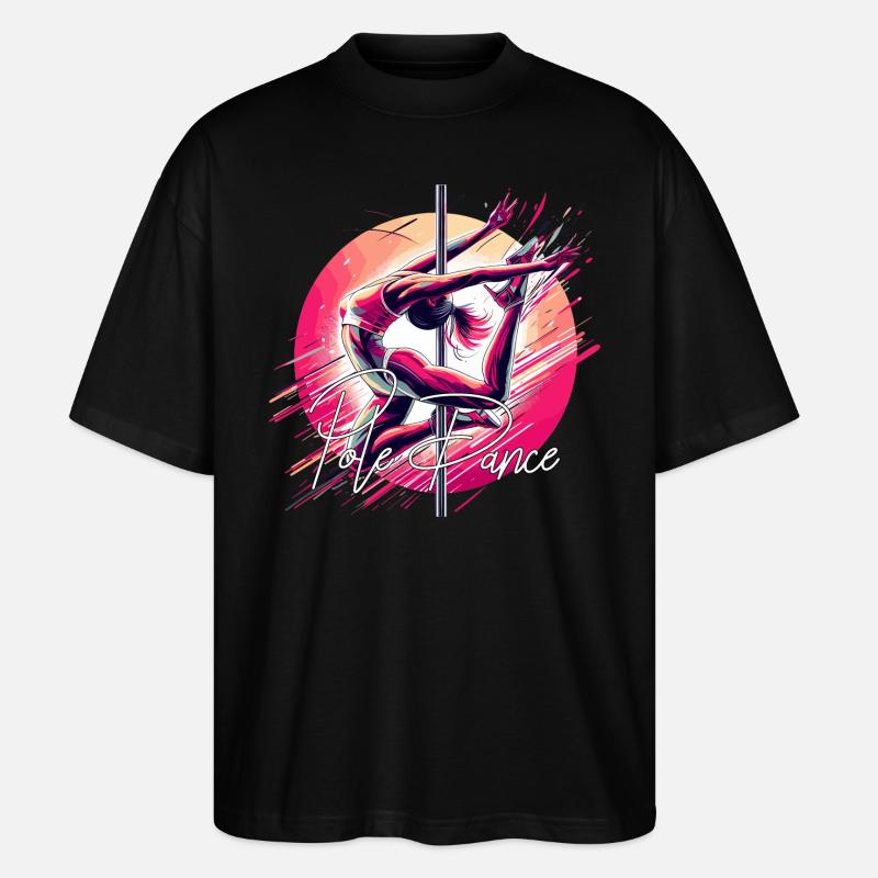 Pole Dance Dynamics pink gift - Stanley/Stella Oversized Unisex Organic T-shirt Blaster 2.0 - black
