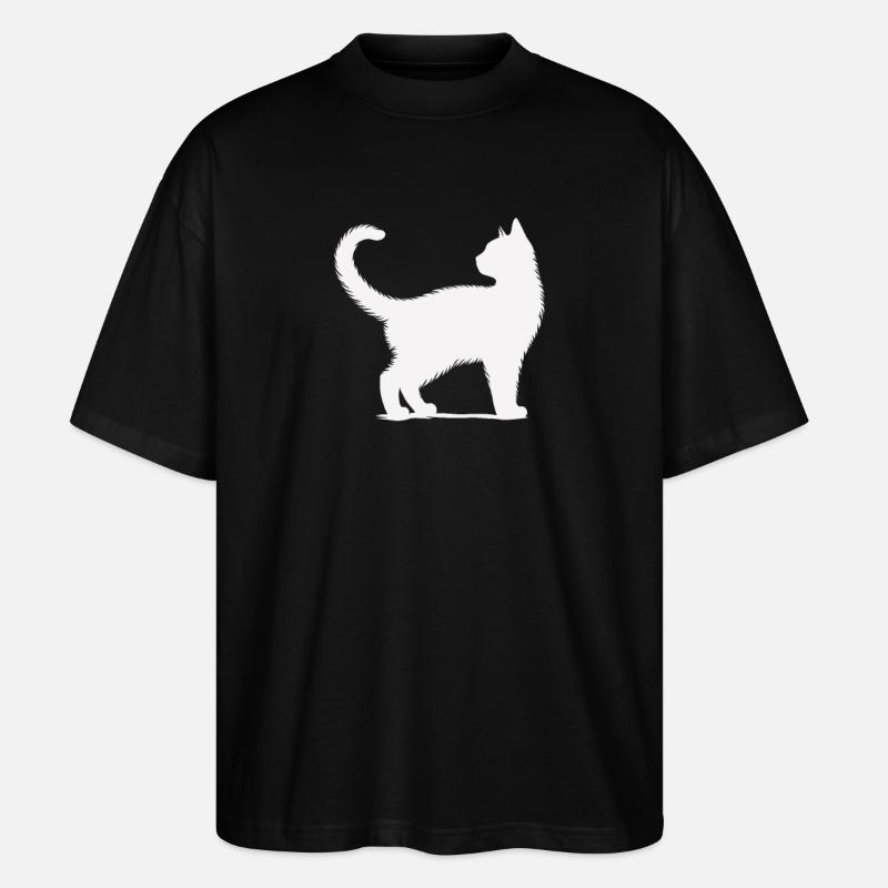 J’adore les chats - T-shirt bio Blaster 2.0 coupe oversize Stanley/Stella Unisexe - noir
