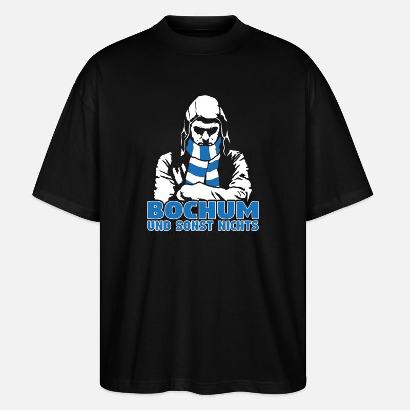 Bochum und sonst nichts - Stanley/Stella Oversized Unisex Bio T-Shirt Blaster 2.0 - Schwarz