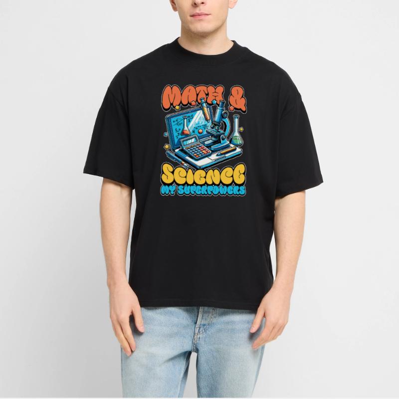 STEM Teacher Math + Science Data Analysis Educator Stanley/Stella Oversized Unisex Organic T-shirt Blaster 2.0