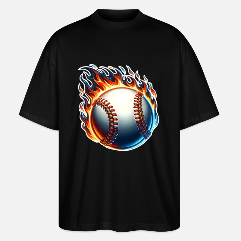 Base-ball - T-shirt bio Blaster 2.0 coupe oversize Stanley/Stella Unisexe - noir