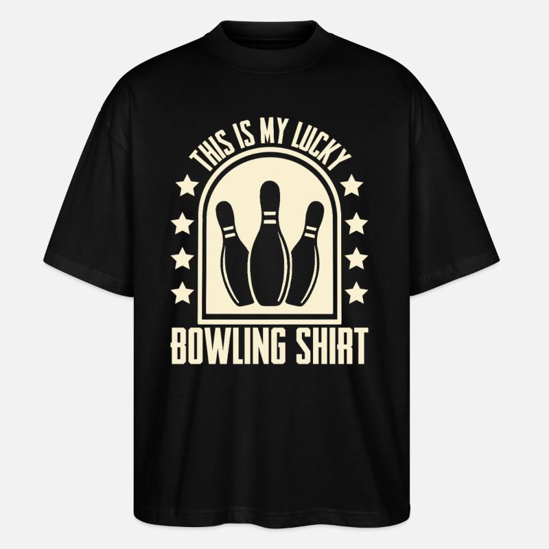 Bowling - Stanley/Stella Oversized Unisex Bio T-Shirt Blaster 2.0 - Schwarz