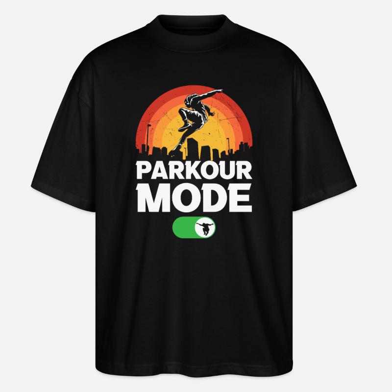 Parkour - Stanley/Stella Oversized Unisex Bio T-Shirt Blaster 2.0 - Schwarz