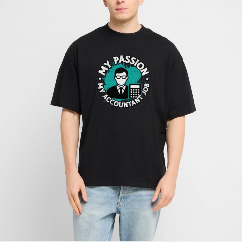 Comptabilité Ma passion Mon comptable Comptable Comptable T-shirt bio Blaster 2.0 coupe oversize Stanley/Stella Unisexe