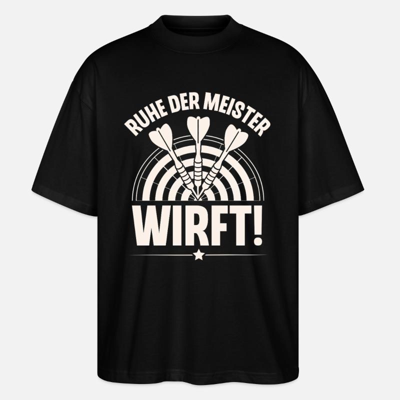 Darts - Stanley/Stella Oversized Unisex Bio T-Shirt Blaster 2.0 - Schwarz