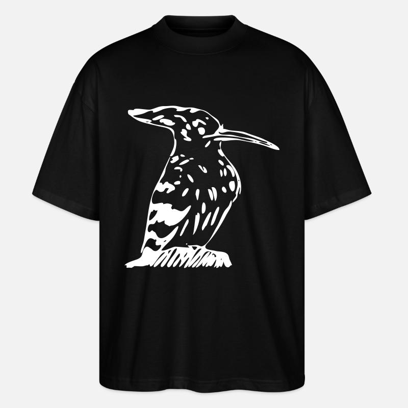 Oiseau Hoopoe-like - T-shirt bio Blaster 2.0 coupe oversize Stanley/Stella Unisexe - noir