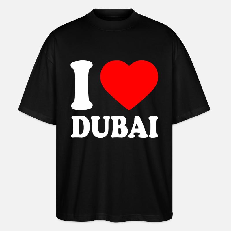 I love Dubai - Stanley/Stella Oversized Unisex Organic T-shirt Blaster 2.0 - black