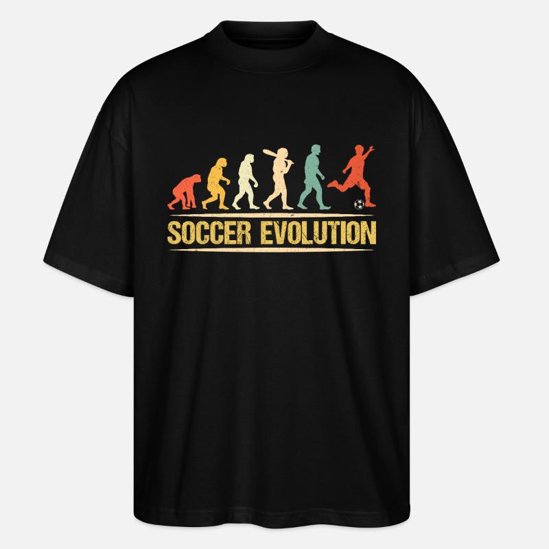 Soccer Evolution - Stanley/Stella Oversized Unisex Organic T-shirt Blaster 2.0 - black