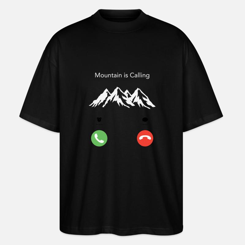 Der Berg ruft - Stanley/Stella Oversized Unisex Bio T-Shirt Blaster 2.0 - Schwarz