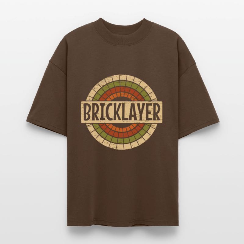 Construction work Bricklayer Profession Bricklayer Stanley/Stella Oversized Unisex Organic T-shirt Blaster 2.0