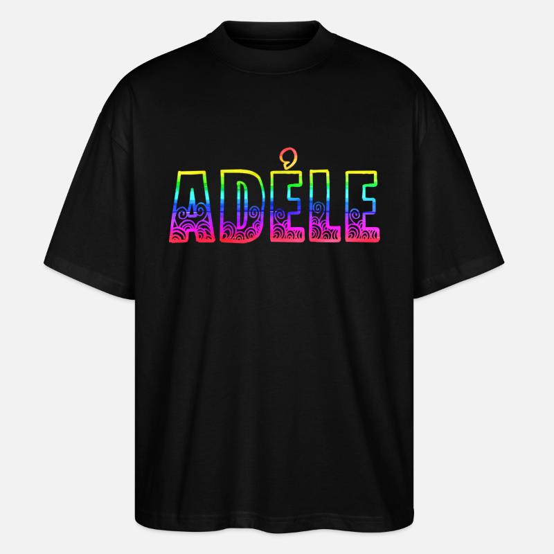 adéle rs regenbogen - Stanley/Stella Oversized Unisex Bio T-Shirt Blaster 2.0 - Schwarz