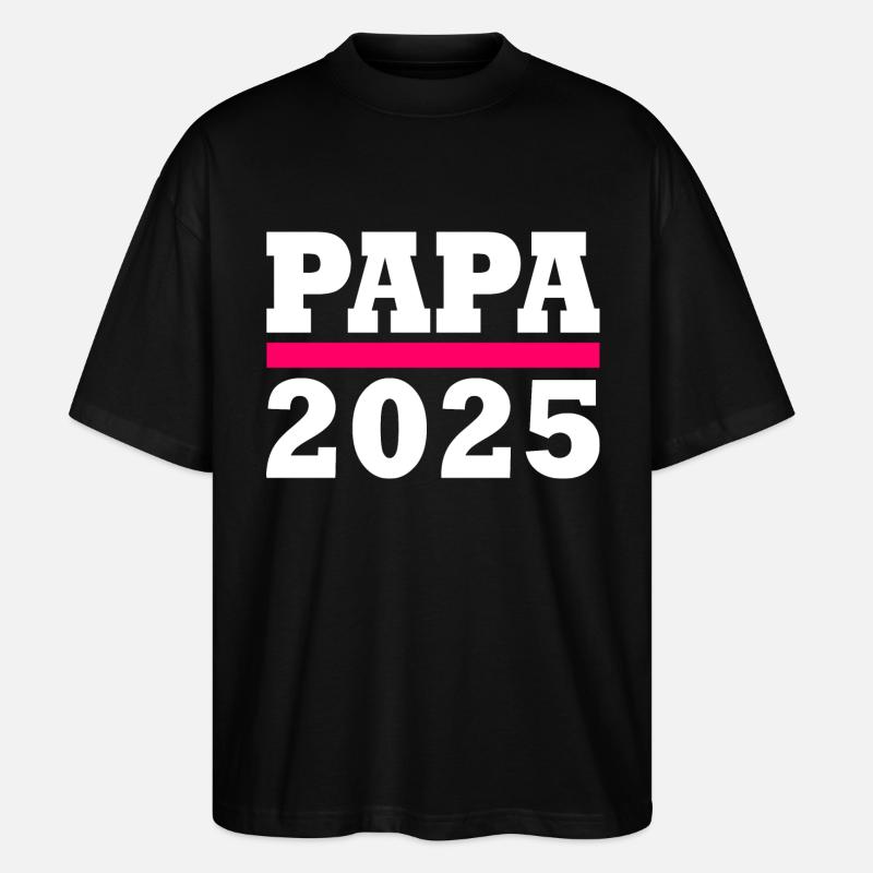 Papa 2025 - Stanley/Stella Oversized Unisex Bio T-Shirt Blaster 2.0 - Schwarz