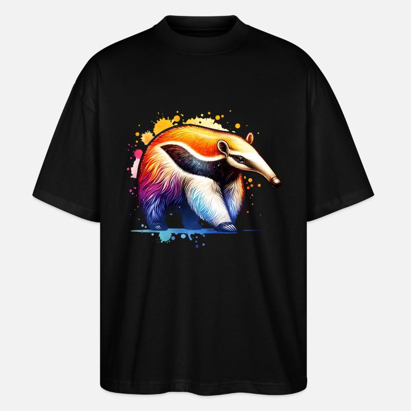 Ameisenbär - Stanley/Stella Oversized Unisex Bio T-Shirt Blaster 2.0 - Schwarz