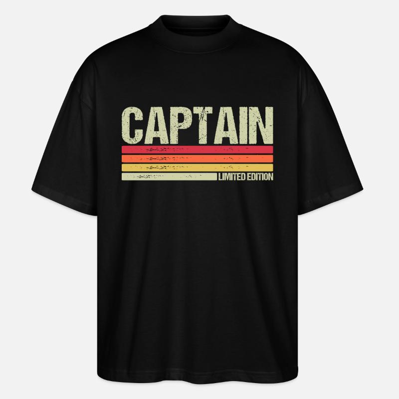 Capitaine - T-shirt bio Blaster 2.0 coupe oversize Stanley/Stella Unisexe - noir