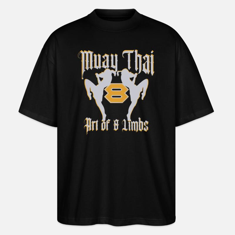 Muay Thai - Stanley/Stella Oversized Unisex Bio T-Shirt Blaster 2.0 - Schwarz